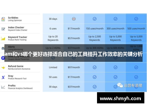 am和vs哪个更好选择适合自己的工具提升工作效率的关键分析